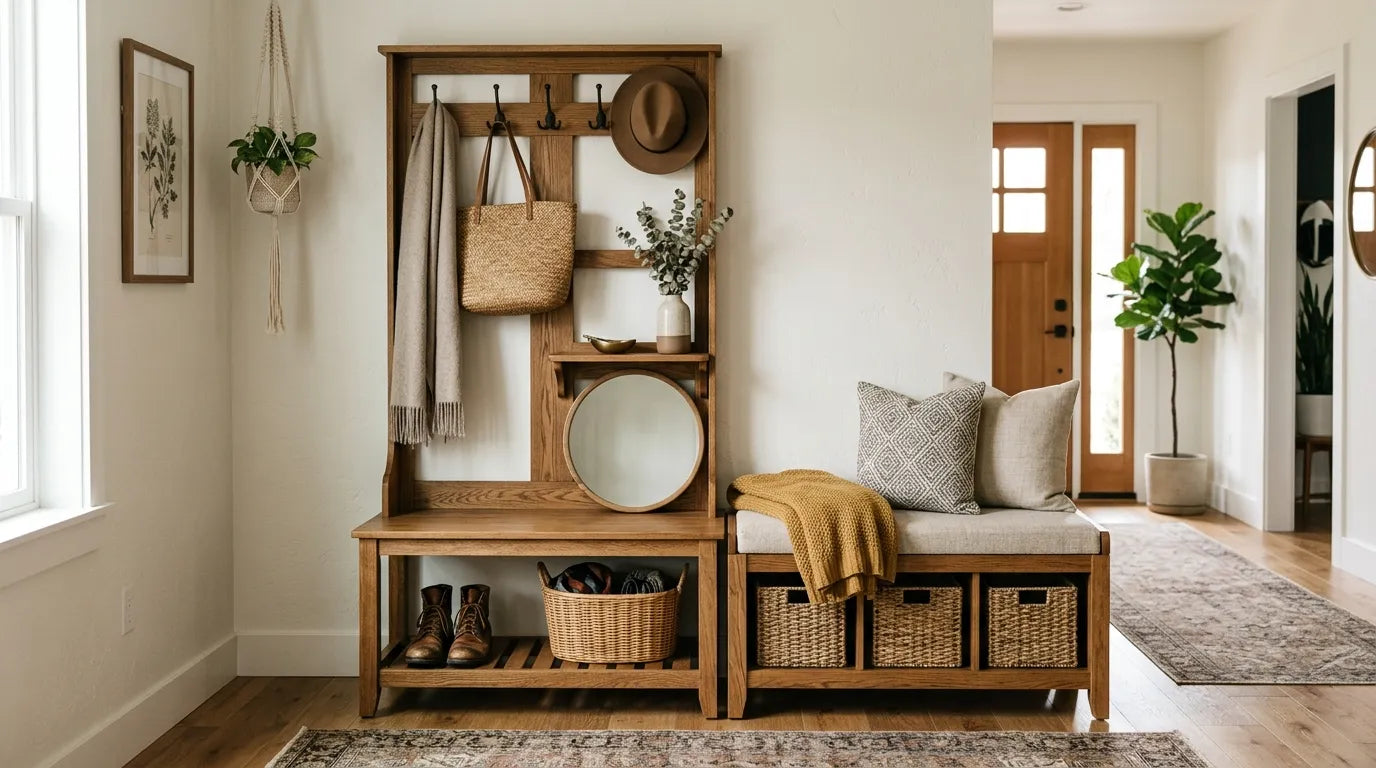 Hall Trees & Storage Bench