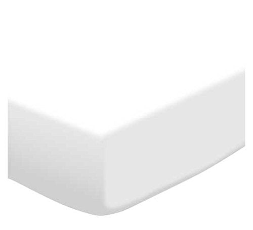 12 Pack Fitted Portable / Mini Crib Sheets 24" x 38" - Solid White Jersey Knit