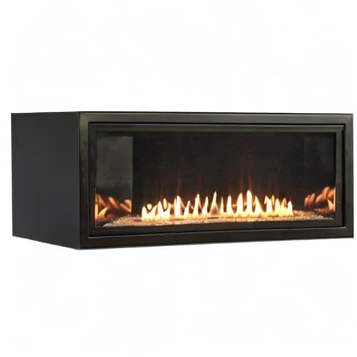 Vent-Free Linear Gas Fireplace, 36-in, Natural Gas, Black