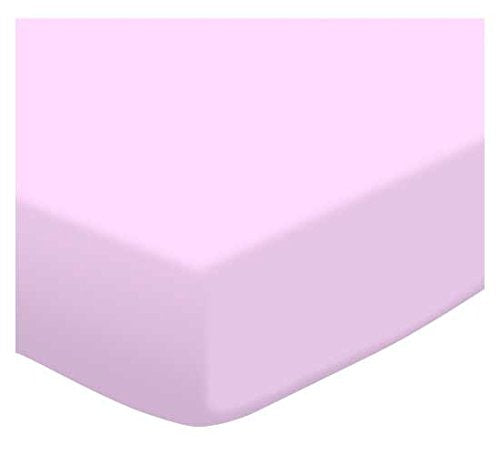 12 Pack Fitted Portable / Mini Crib Sheets 24" x 38" - Solid Lavender Jersey Knit