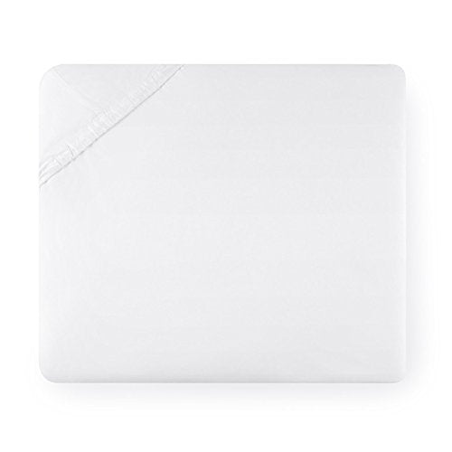 Grande Hotel Sheets - Queen, White/White, Italian Woven Cotton Percale Fabric