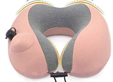 Travel Pillow Neck Cushion for Airplane or Car Travel,Washable Pillowcase