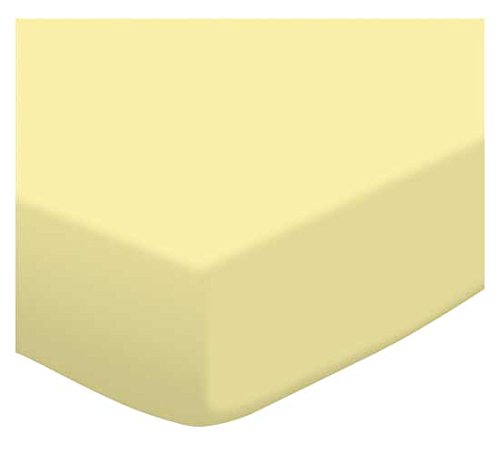 12 Pack Fitted Portable / Mini Crib Sheets 24" x 38" - Soft Yellow Jersey Knit