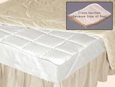 Natural Silk Filled Mattress Pad (Queen)