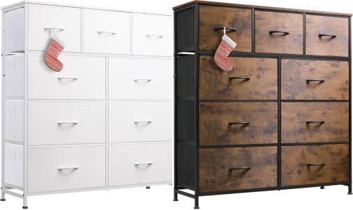 2 Sets 9 Drawer Dresser, Dresser for Bedroom, Closet, Hallway