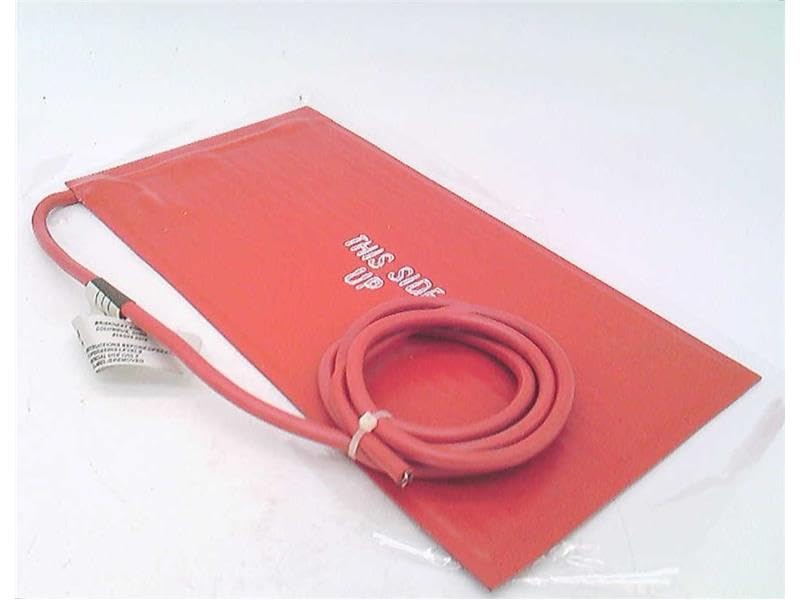Silicone Heating Blanket with Adhesive, for Metal, 6x12", 120 V, 180 W