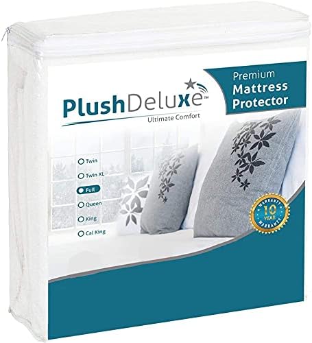 Full Cotton Mattress Protector – Waterproof Cover with Fitted Sheet Design