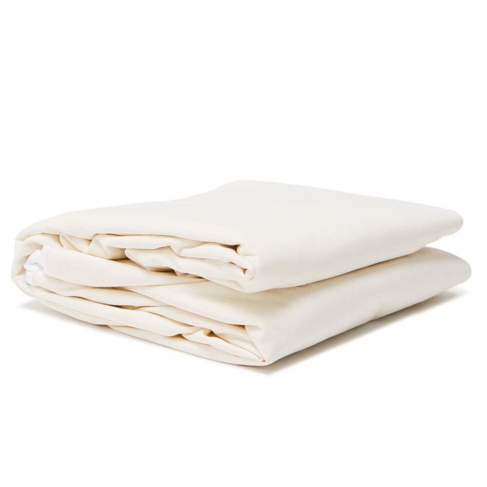Organic Waterproof Mattress Protector Pad - Elastic Fitted Mattress Protector - Machine