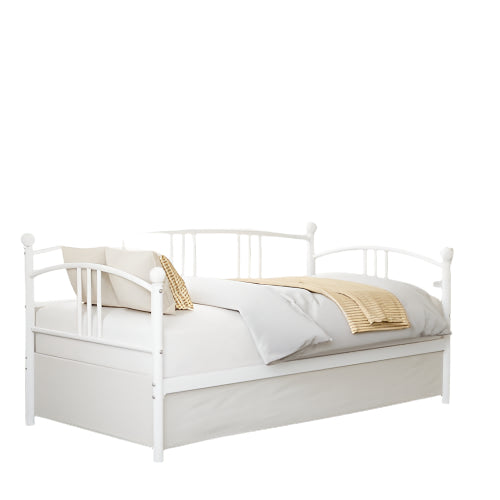 Twin Daybed Without Trundle, Metal Twin Size Daybed with Underbed Storage Space