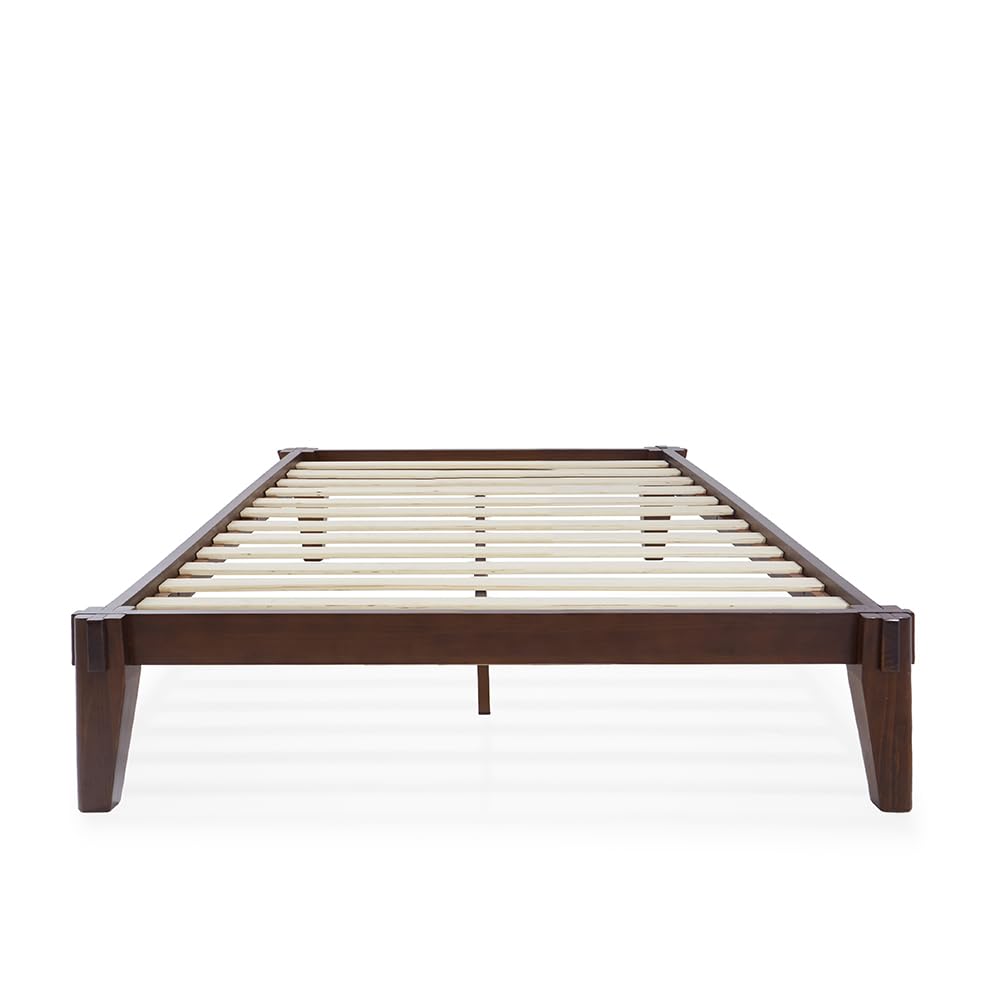 Chalipa 14” Queen Bed Frame - Solid Wood Platform Bed - Japanese Joinery Bed Frame