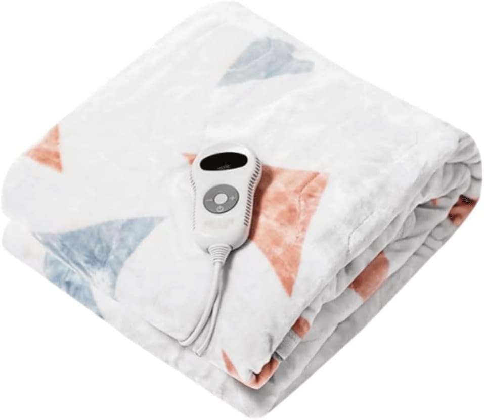 Dual Size Smart Timing Electric Throw Machine Washable Heating Blanket