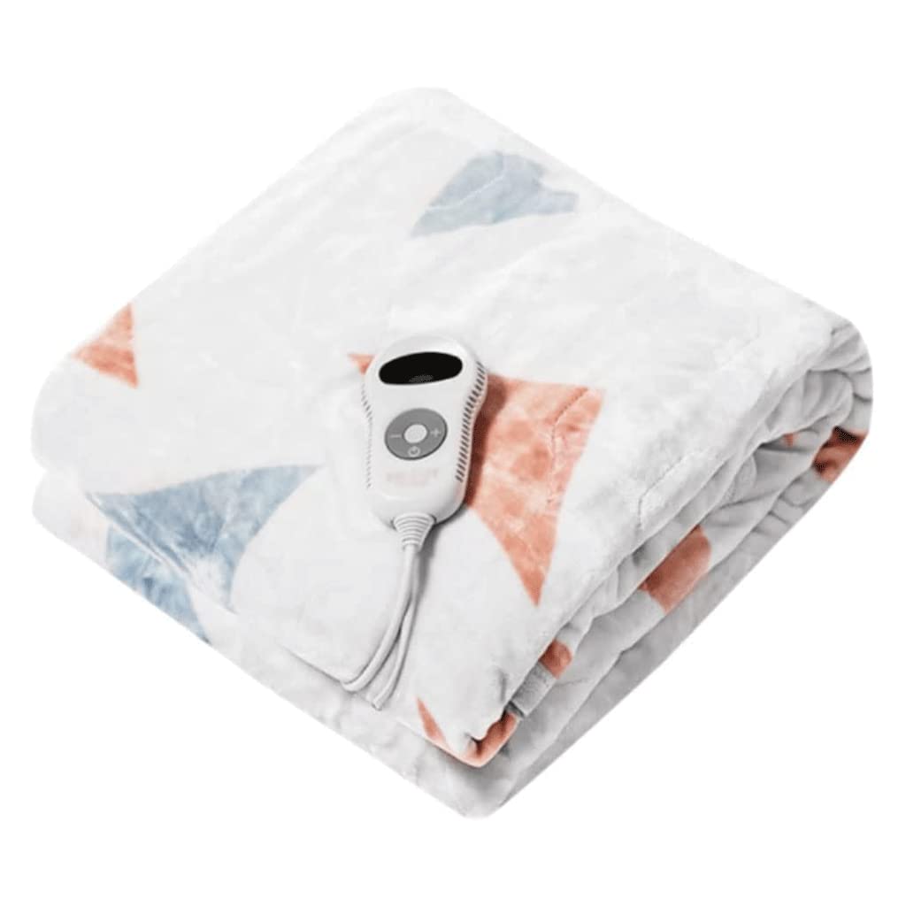 Dual Size Smart Timing Electric Throw Machine Washable Heating Blanket
