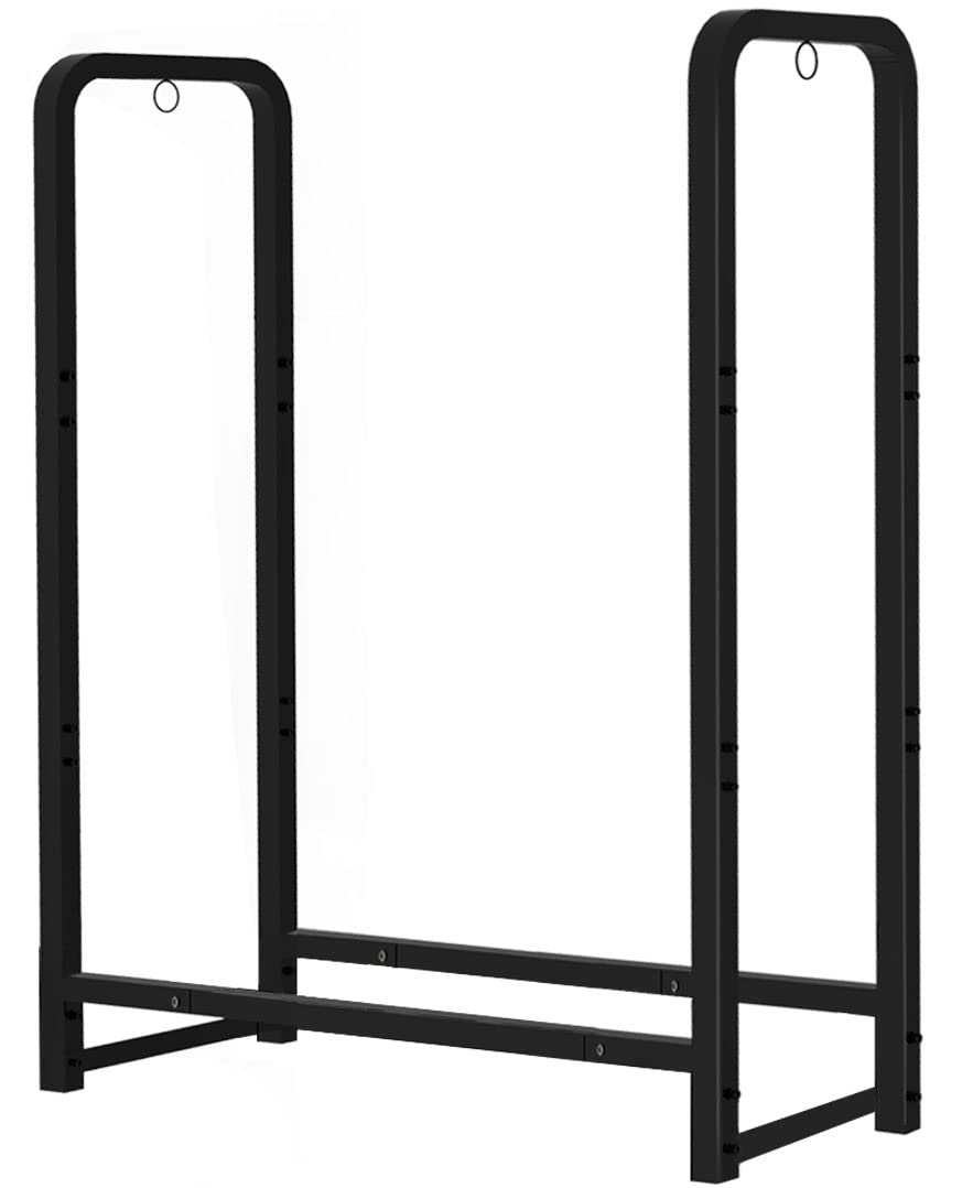 Outdoor Firewood Rack with Log Storage