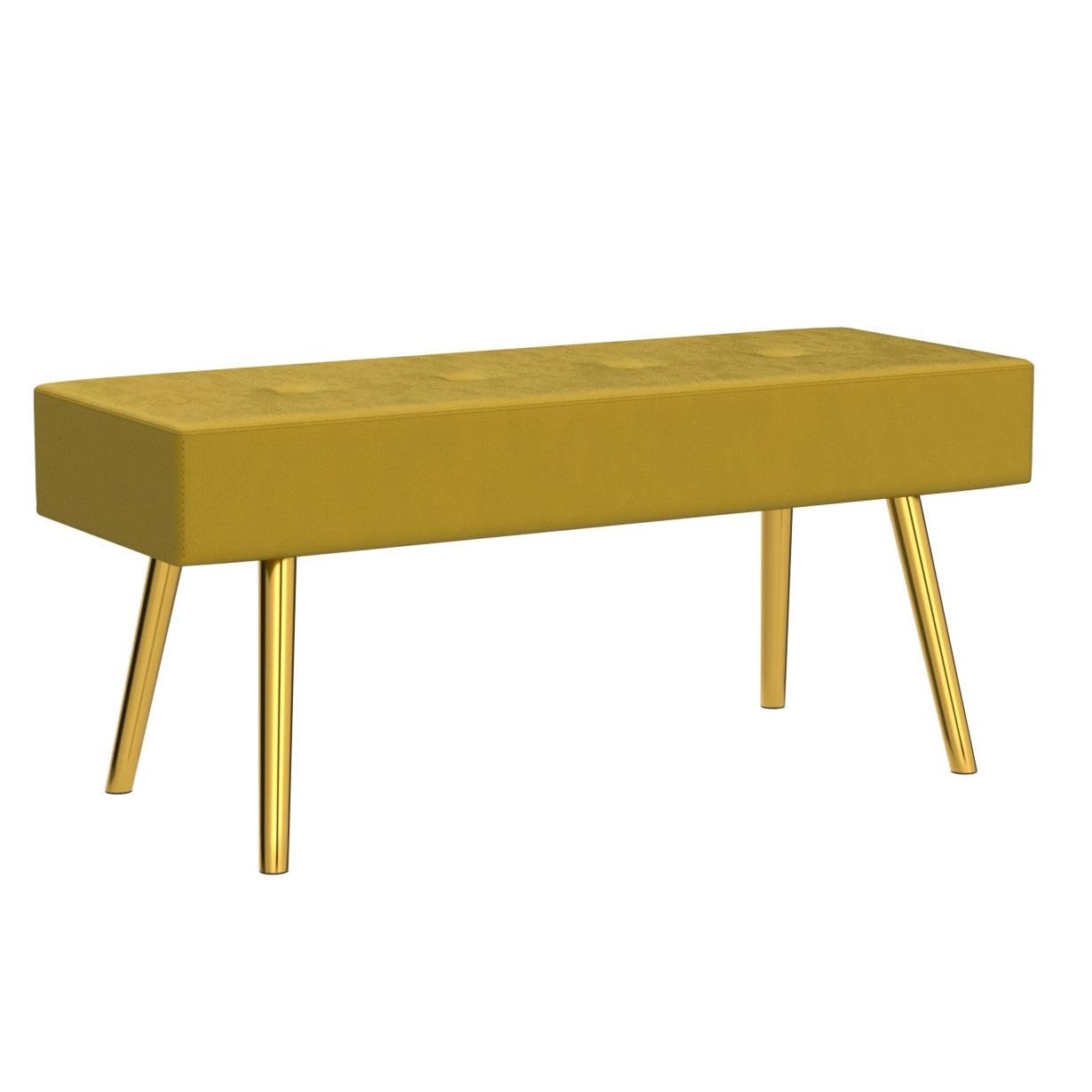 Accent Bench for Living Room Ottoman Bench Elegant Velvet Bedroom Bench