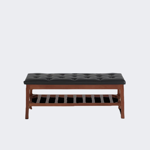 Modern End of Bed Bench, 49.5 Inch Long Upholstered Ottoman Bench Jasper