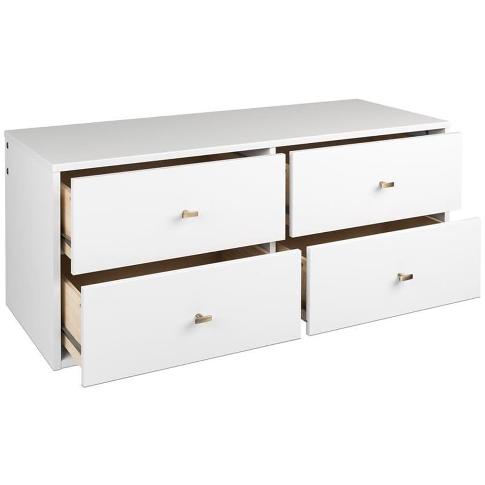 4-Drawer Floating Dresser for Bedroom, Modern Dresser Chest of Drawers
