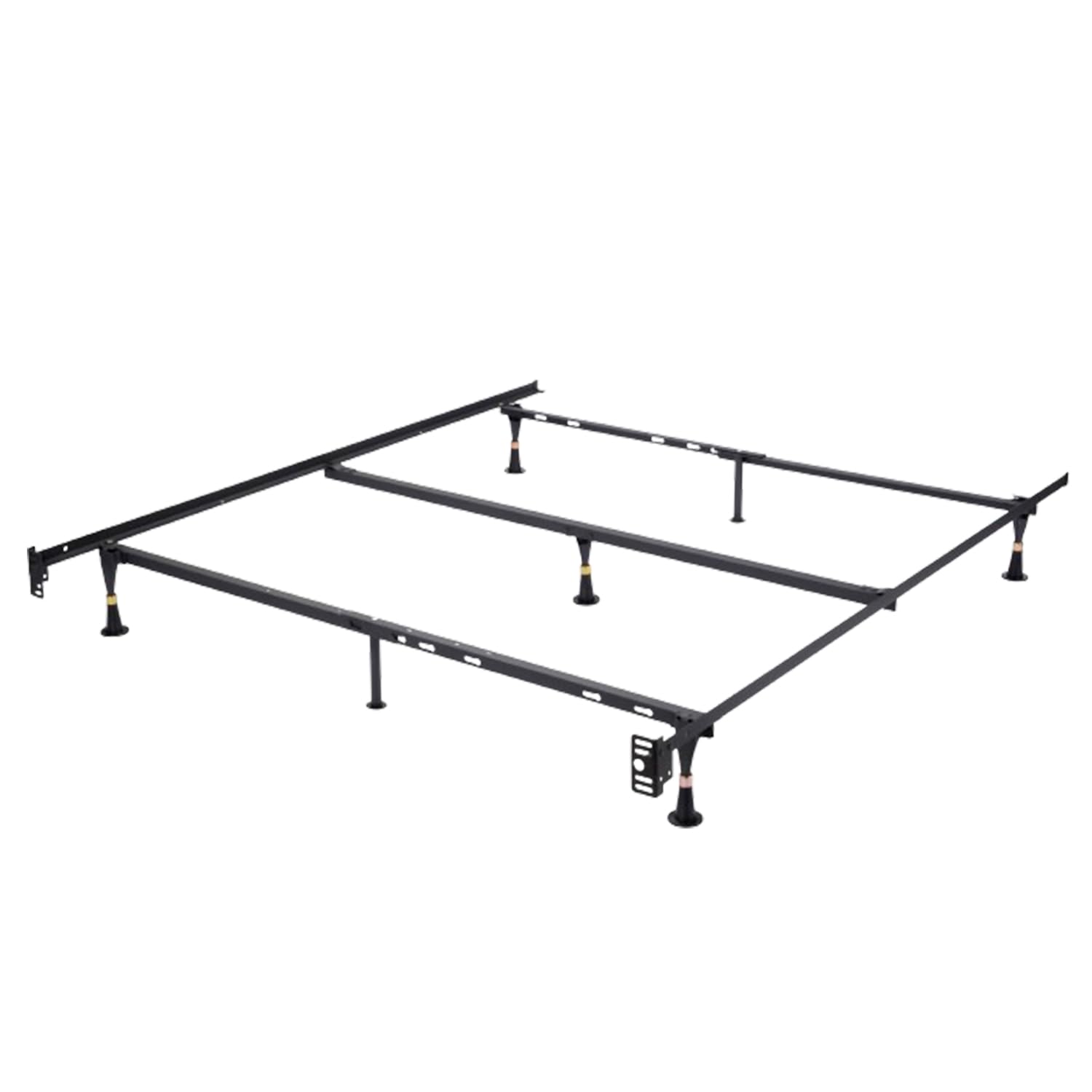 7-Leg Adjustable Metal Queen, Full, Full XL, Twin, Twin XL, Bed Frame