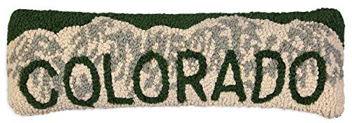 Corners Artist-Designed Colorado Mountains Hand-Hooked Wool