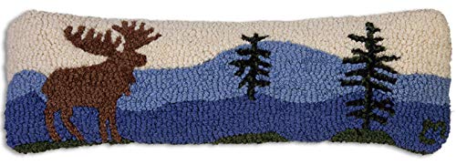 4 Corners Artist-Designed Mountain Moose Hand-Hooked Wool Decorative
