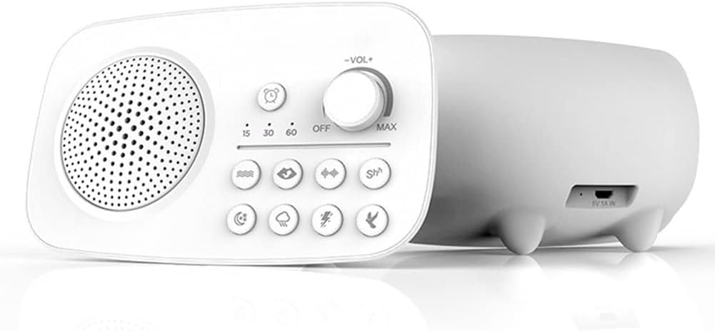 Sound Therapy, White Noise Machine with 8 Natural Soothing Sounds