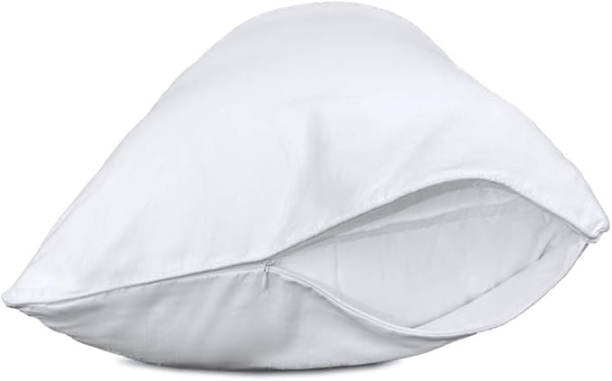 Pillow Cases Standard Size Set of 2 | 100% Cotton White Pillowcases Standard