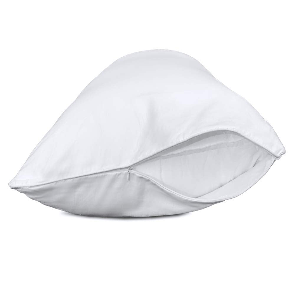 Pillow Cases Standard Size Set of 2 | 100% Cotton White Pillowcases Standard