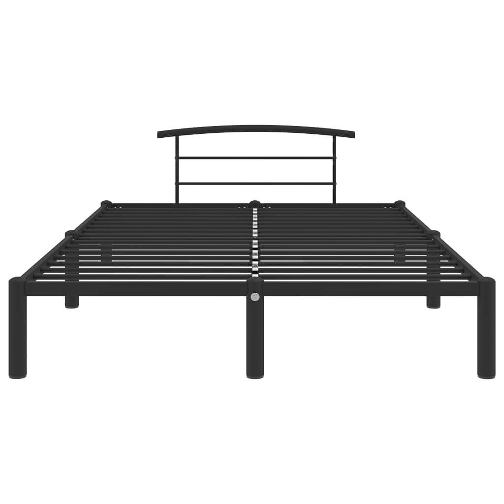Bed Frame Black Metal Full Bed Frame Rectangular