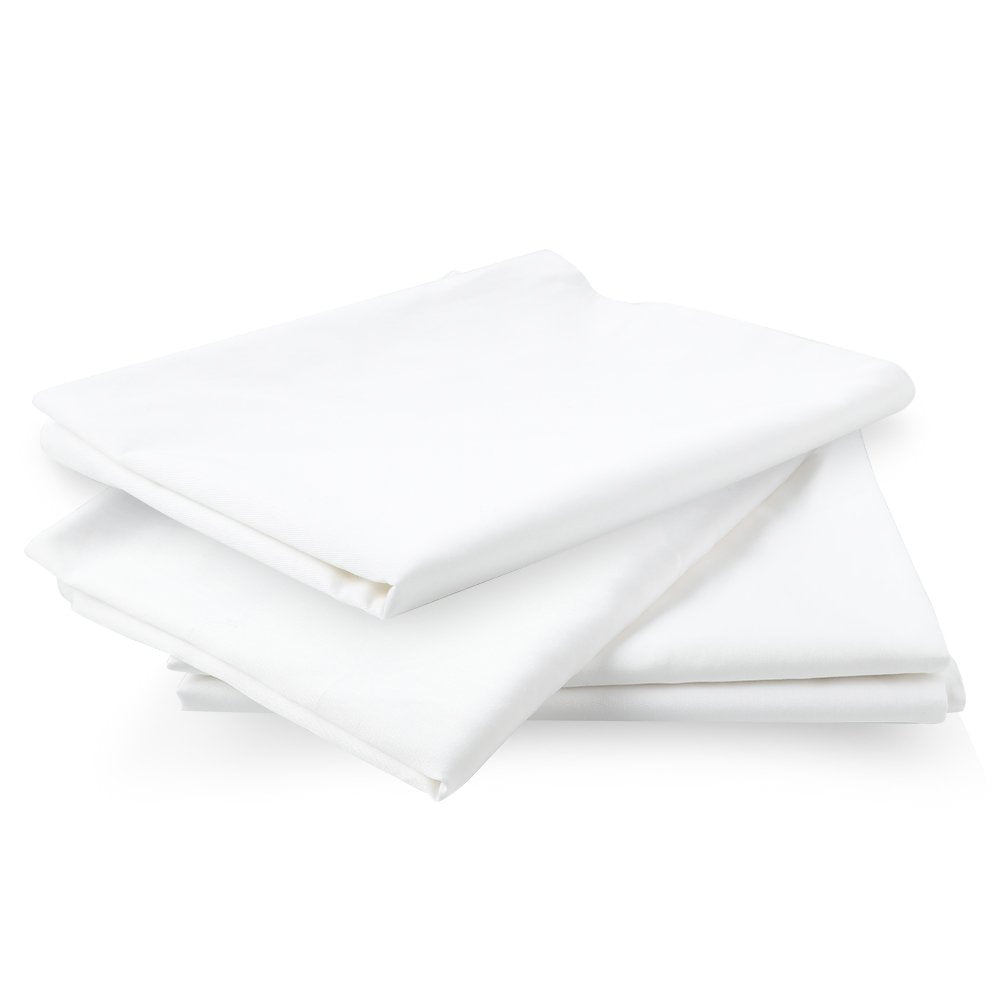 4-Pack Zippered Pillow Protectors, Premium 400 Thread Count 100% Egyptian Cotton