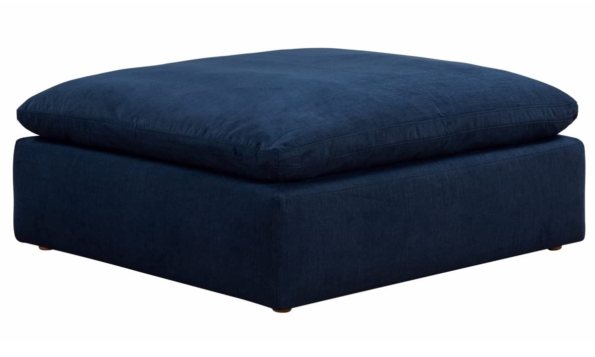 44" Square Slipcovered Sectional Ottoman