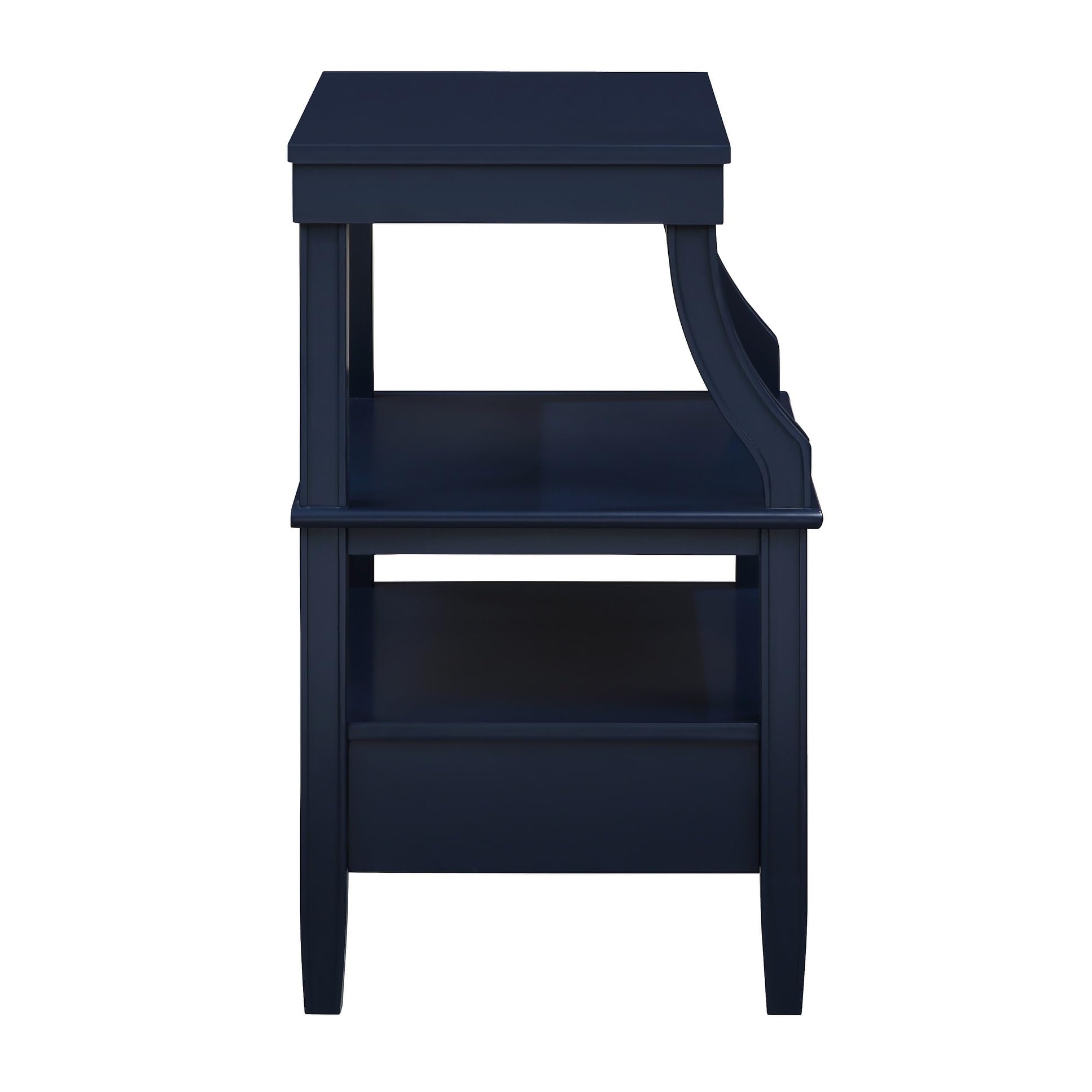 Greyson Living Newport Storage Nightstand by Midnight Blue Antique
