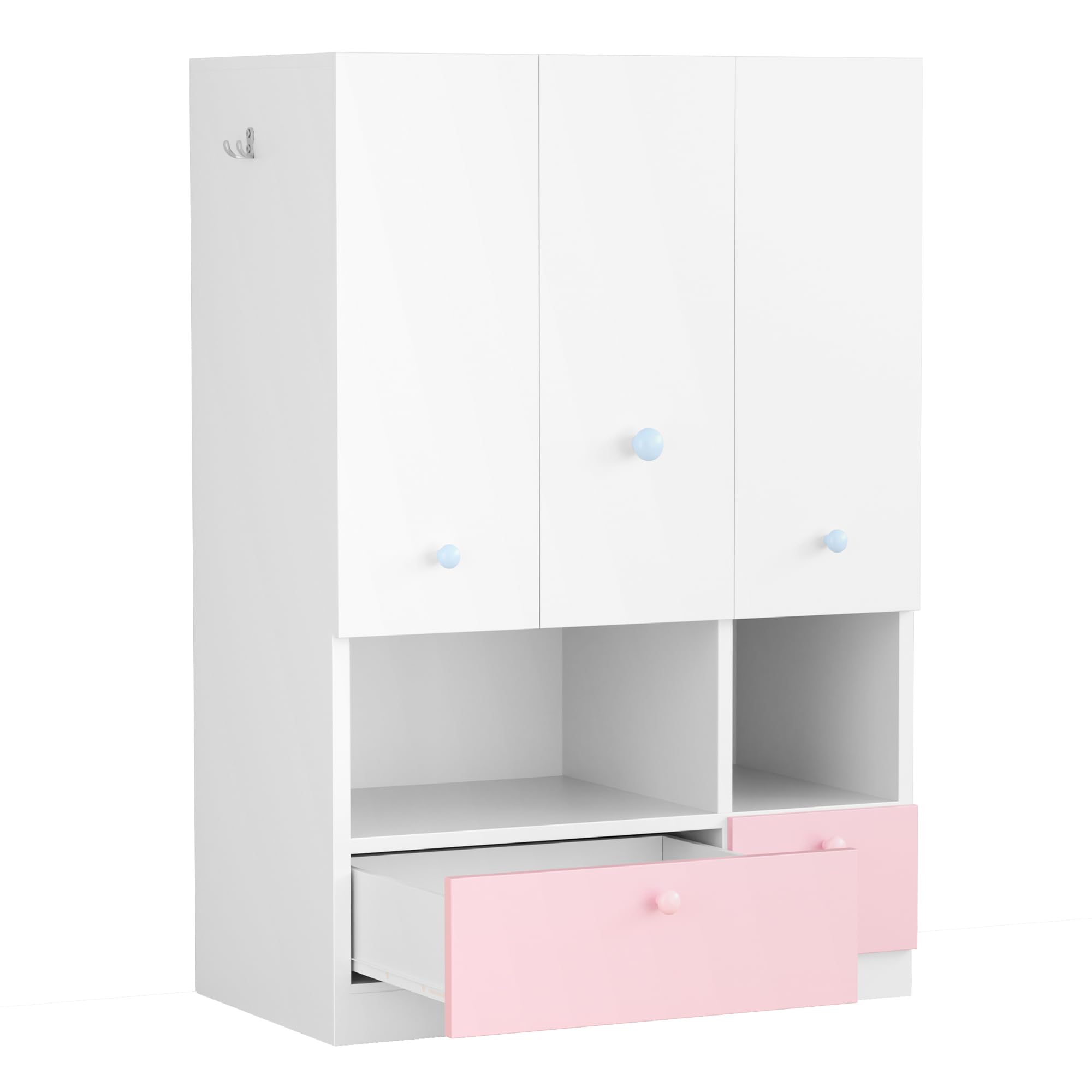 Armoire Wardrobe Closet with Adjustable Storage