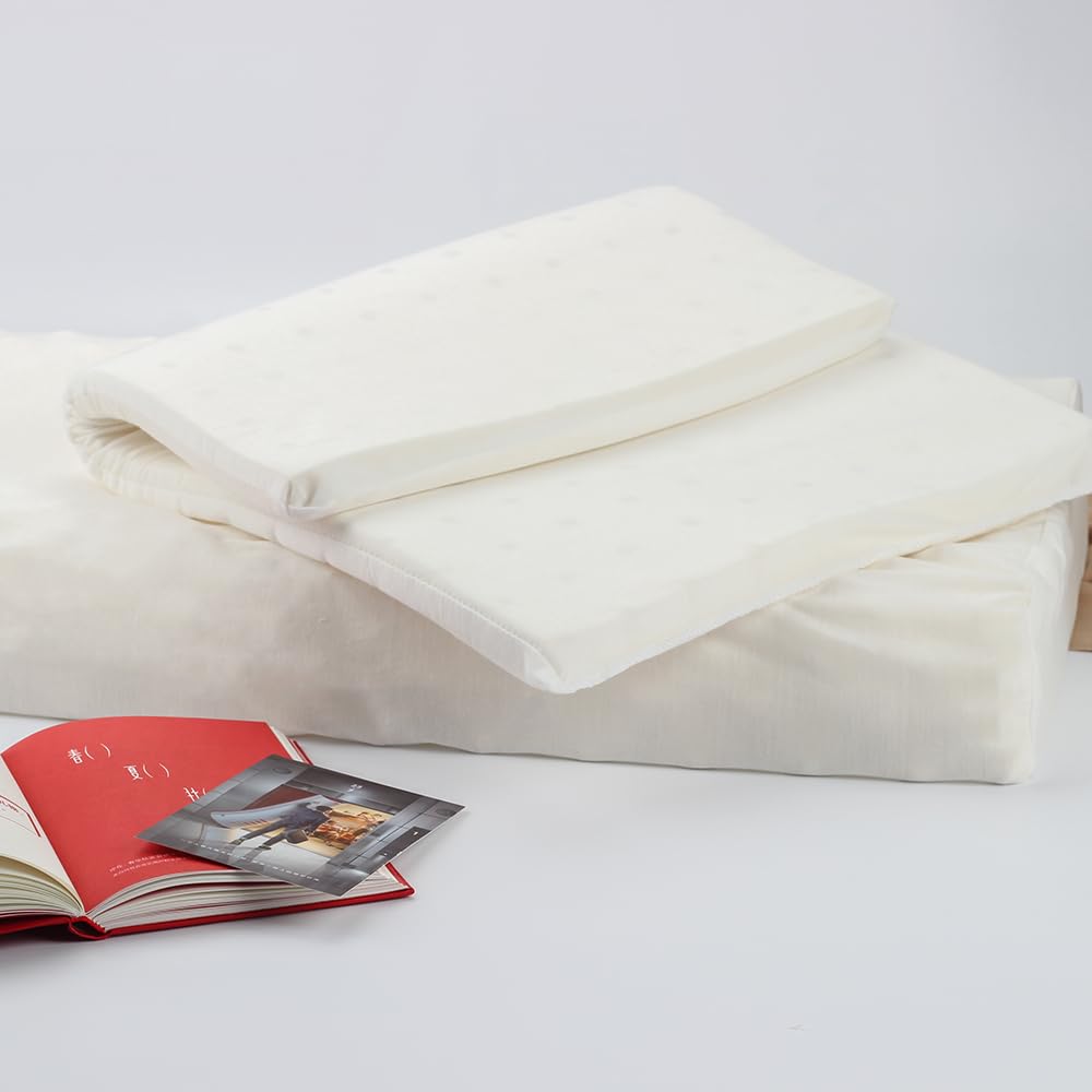100% Natural Premium Latex Pillow, Adjustable Orthordic Ergonomic Pillow Helps