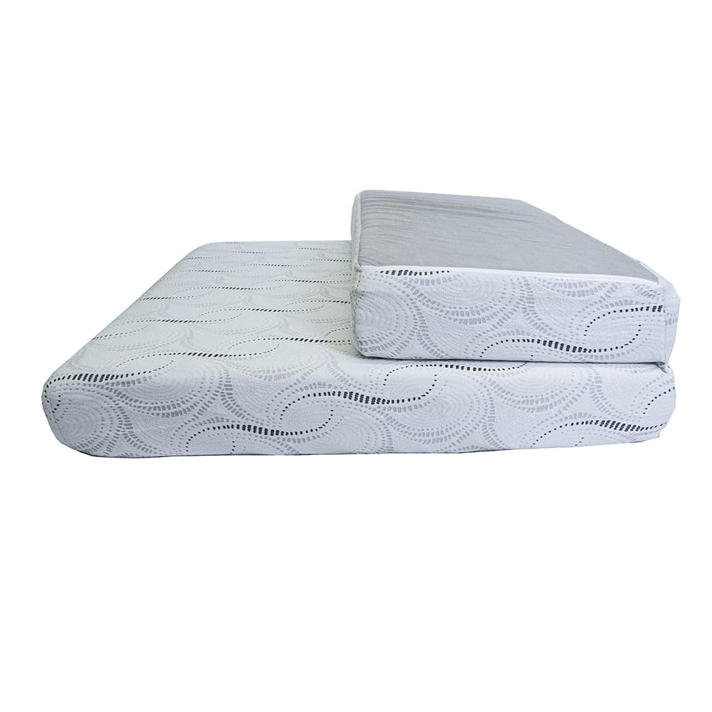 1/3 Bifold RV Short Queen Mattress - 8 Inch Memory Foam, Perfect for RVs and Campers