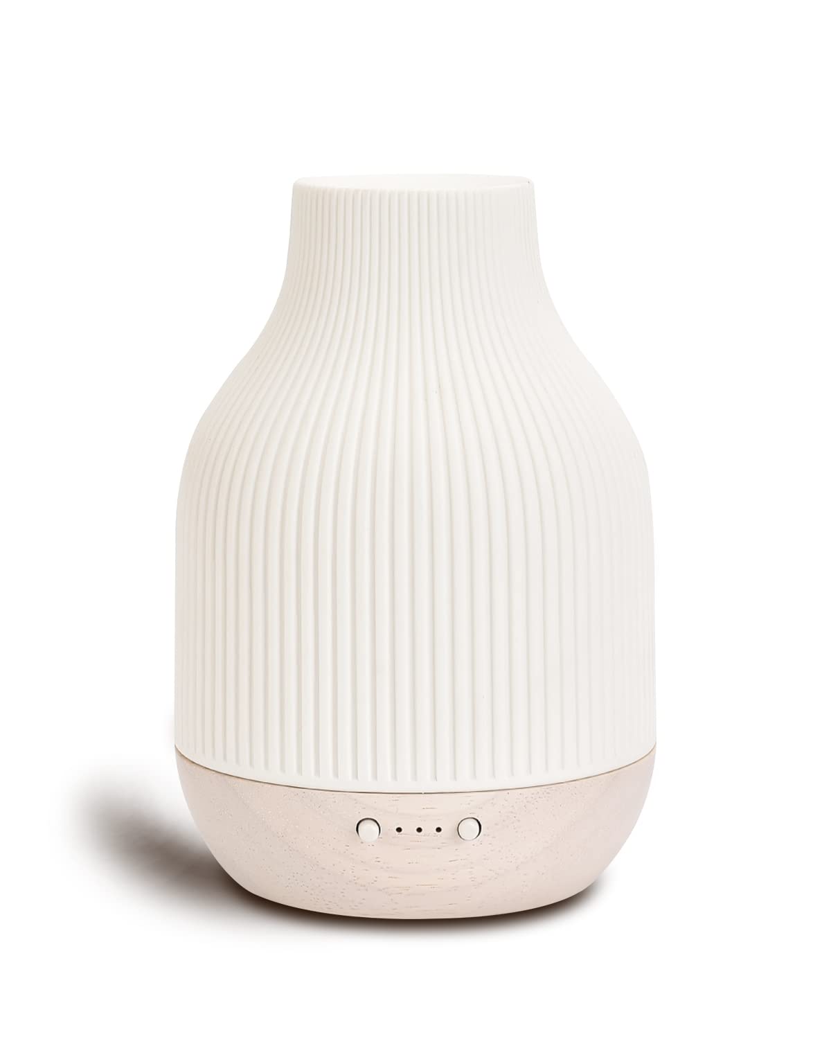 Elegant Ceramic Diffuser for Essential Oils with Solid Wood