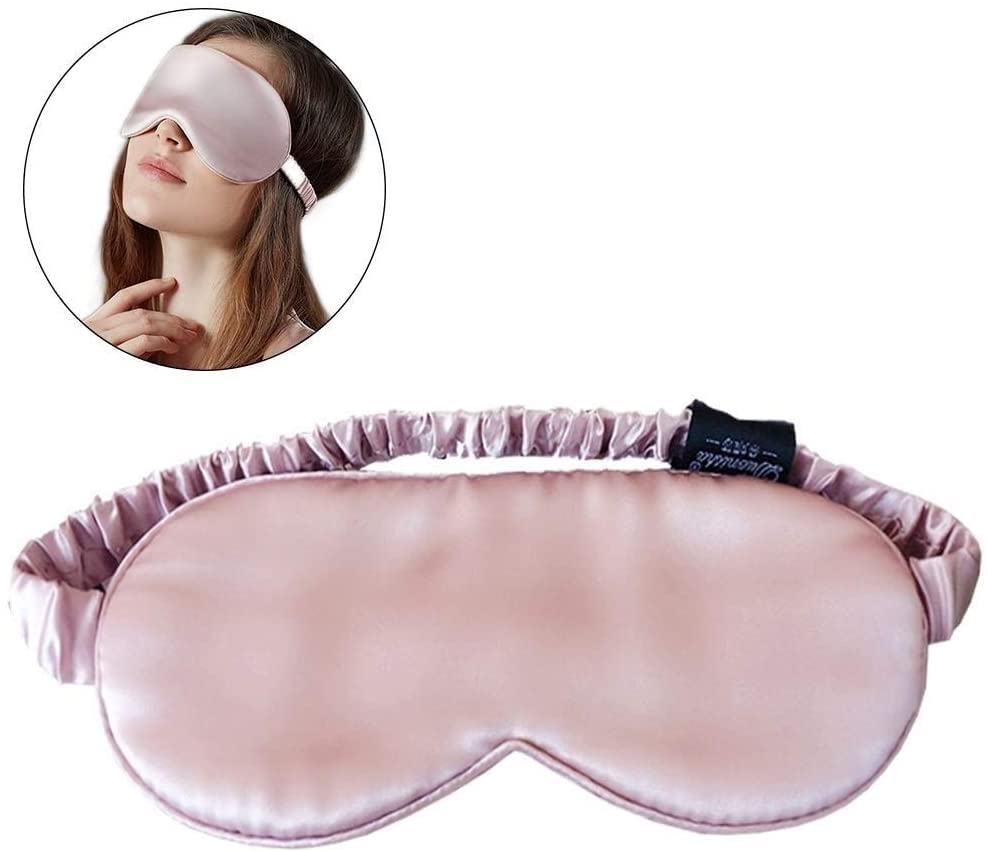Sleep Mask, Silk Eye Mask for Sleeping with Adjustable Strap