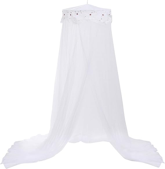 Bed Canopy for Girls, Princess Bed Curtain Net for Single to King Size