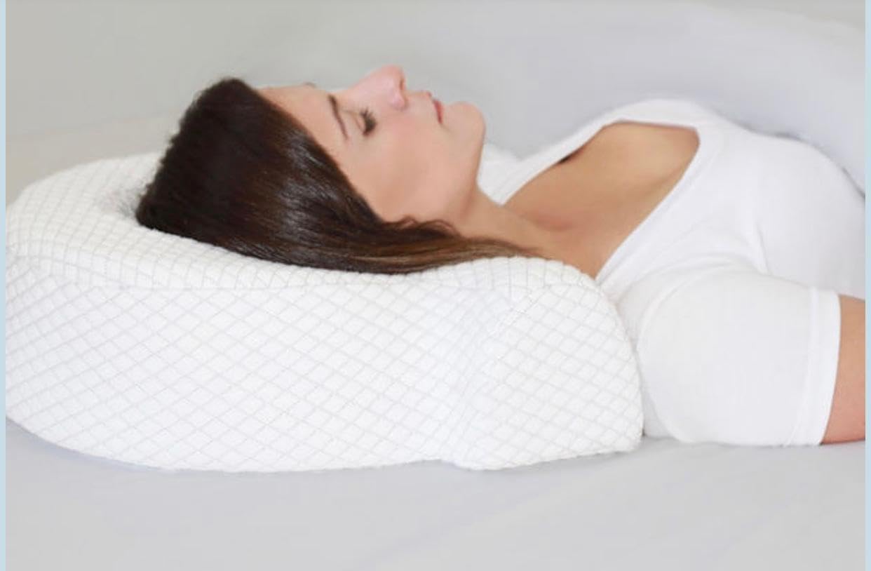 Orthopedic Neck Support Pillow - Premium Polyester & Memory Foam Support