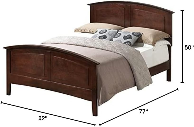 Furniture Hammond Full Panel Bed in Cappuccino