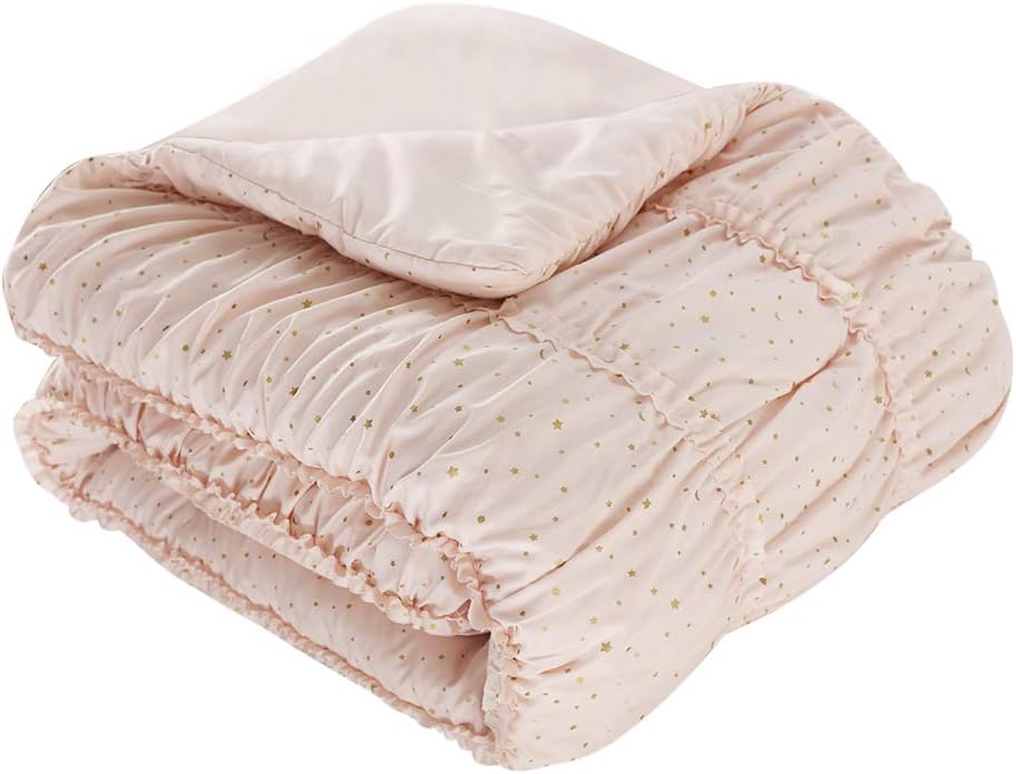 Mytex Celestial Princess Pretty 5-Piece Comforter set with gold metallic foil