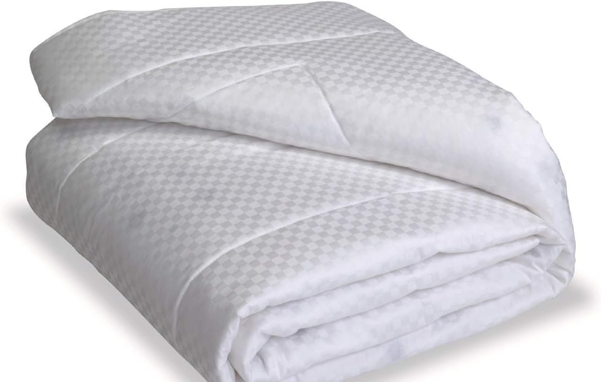 1 Thinner Queen/Full White Comforter 1268 - Deeper Sleep, Less Pain