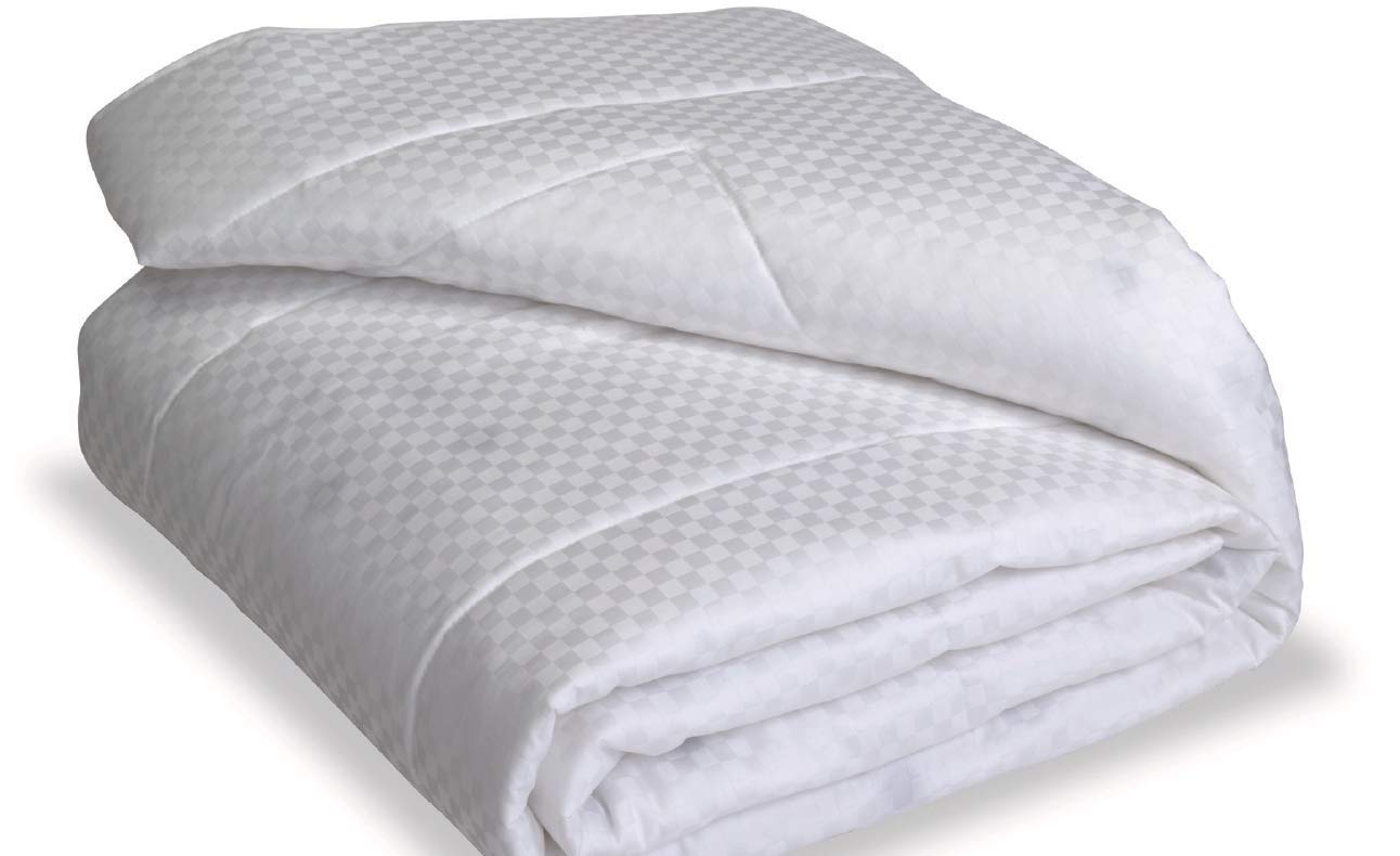 1 Thinner Queen/Full White Comforter 1268 - Deeper Sleep, Less Pain