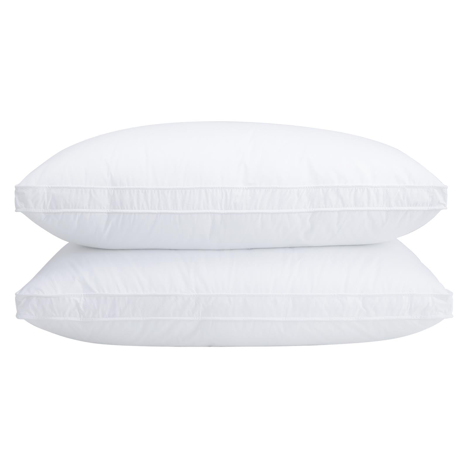 Down Pillows King Size Set of 2 - Goose Down & Feather Blend 600 Fill