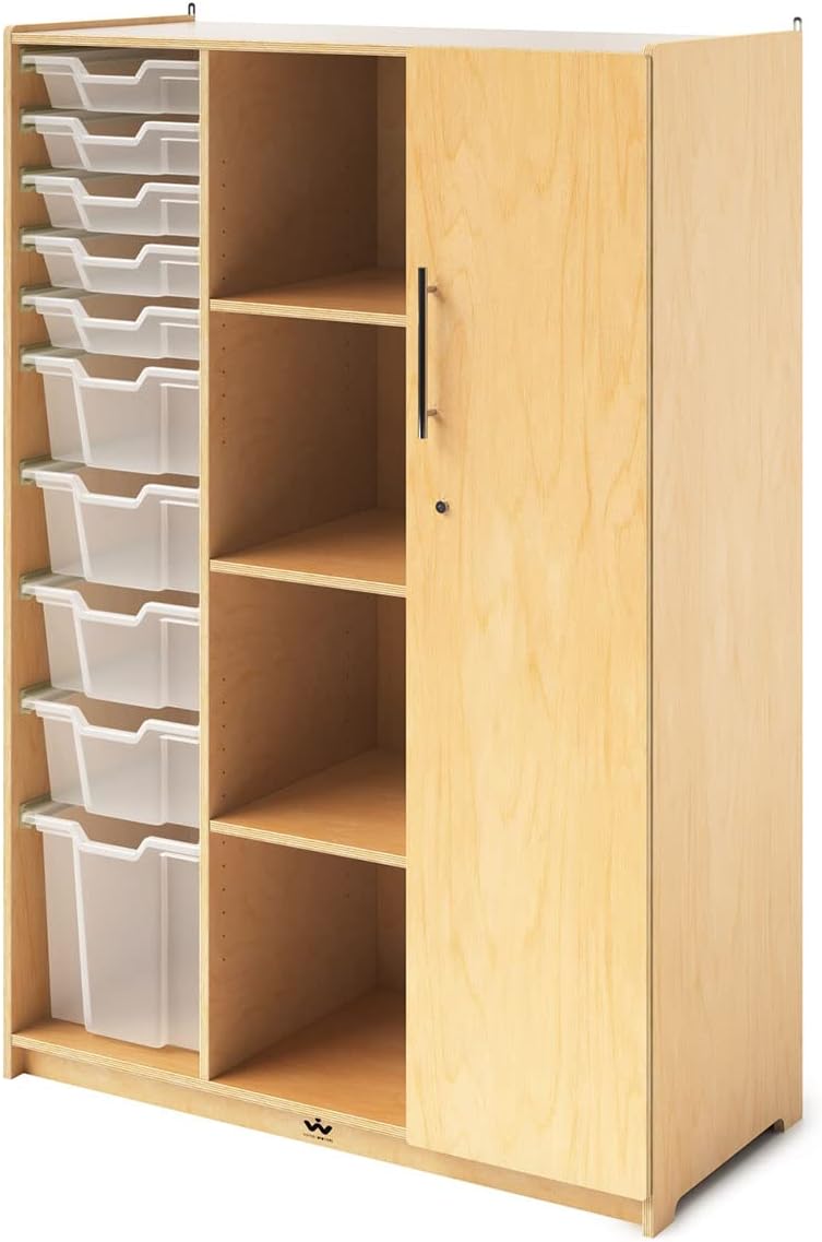 Teachers Wardrobe W/Trays & Locking Door
