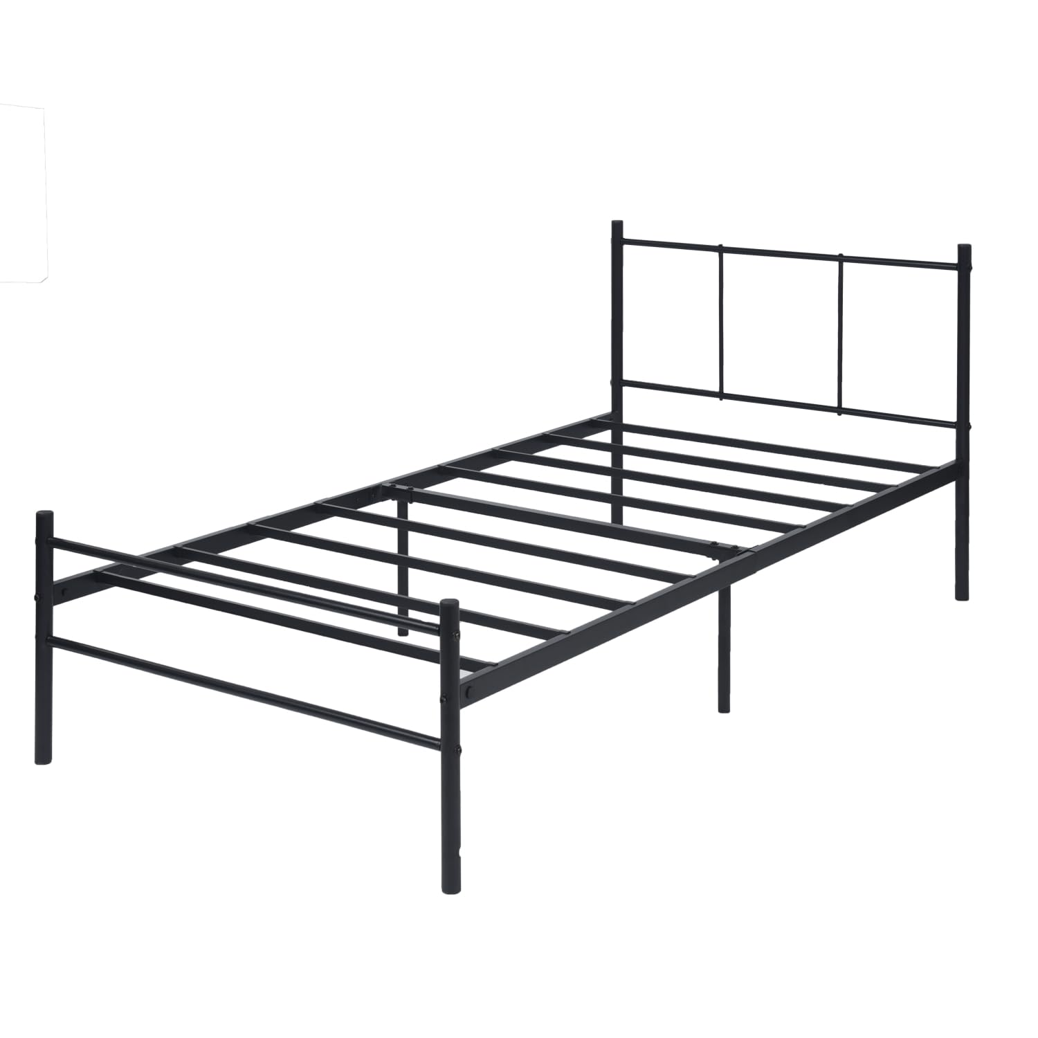 Black Metal Twin Bed Frames with Headboard