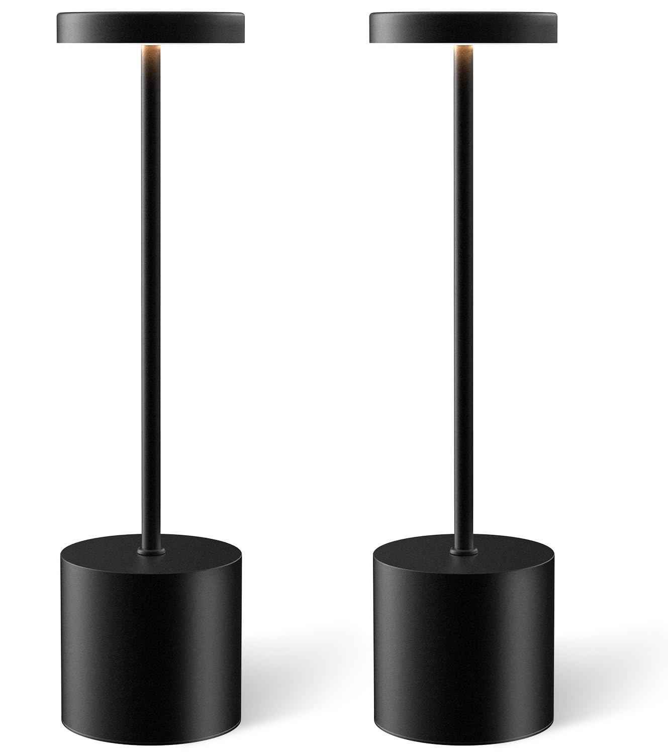 Table Lamp Set of 2, Rechargeable 5000mAh Battery Powered Outdoor Table Lamps