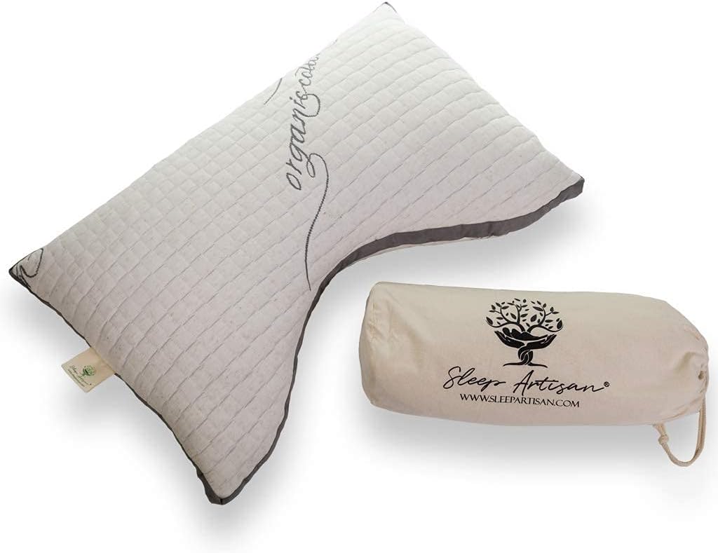 Side Sleeping Pillow, Contour Side Sleeper Pillow for Neck Pain Relief