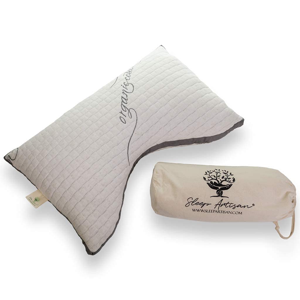 Side Sleeping Pillow, Contour Side Sleeper Pillow for Neck Pain Relief