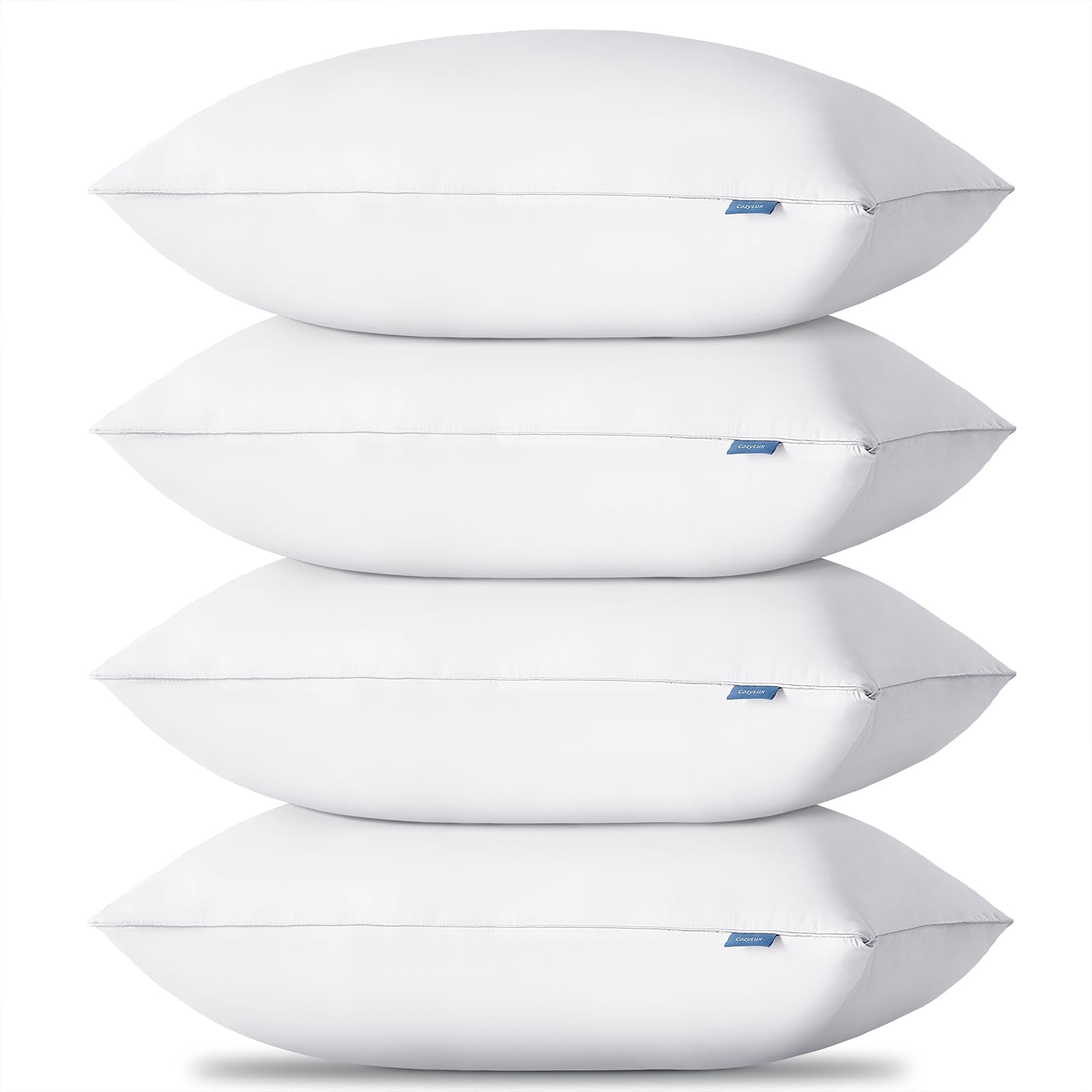 Pillows Standard Size Set of 4, Hotel Quality Bed Pillows for Sleeping 4 Pack, Cooling Pillows