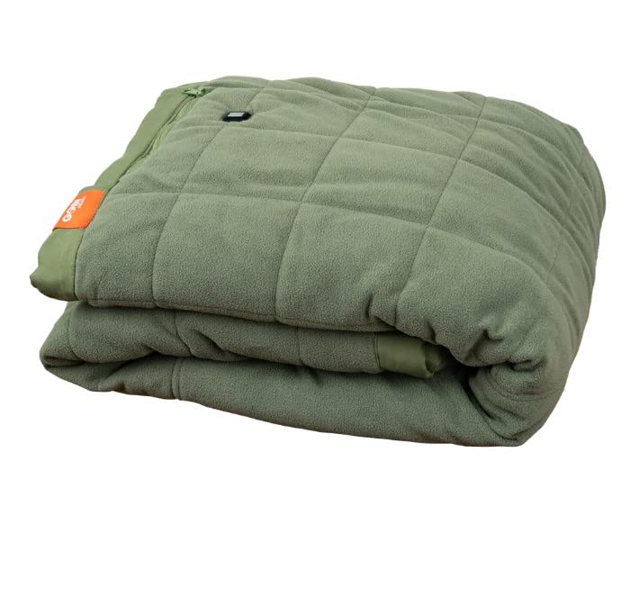 Portable Heated Blanket - Up to 6 hrs of Heat | with Battery & Charger