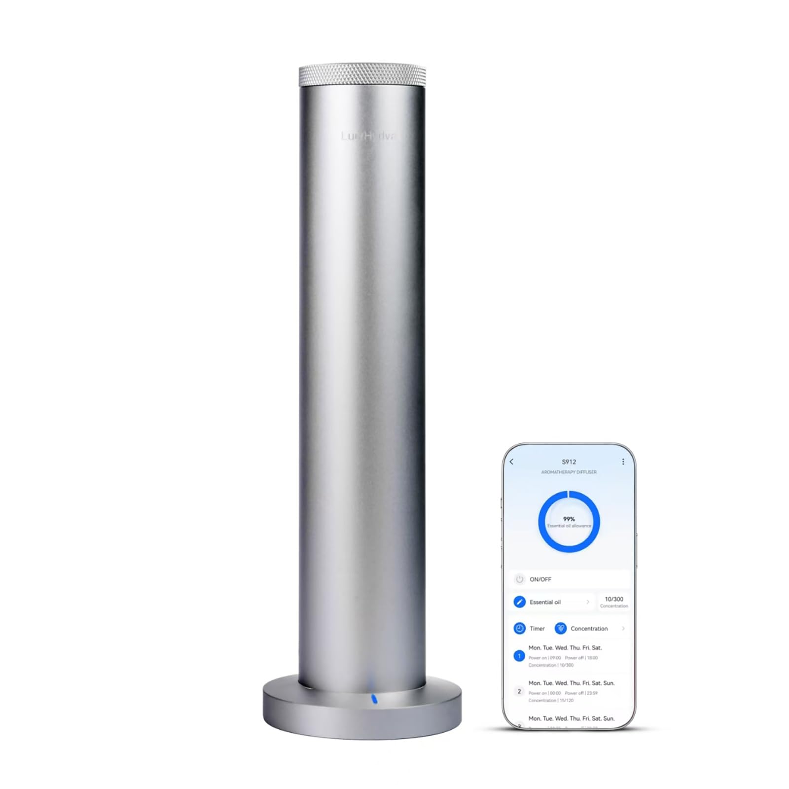Oil Diffuser: Smart Anti-Tip Aroma Diffuser with 3 Mist Modes